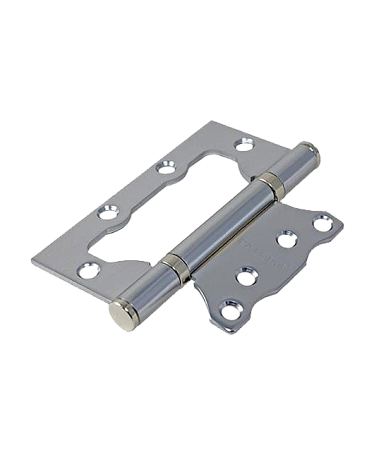 Накладные петли бабочки Петля накладная Pallini PFH 100*75*2,5 2BB SC матовый хром 