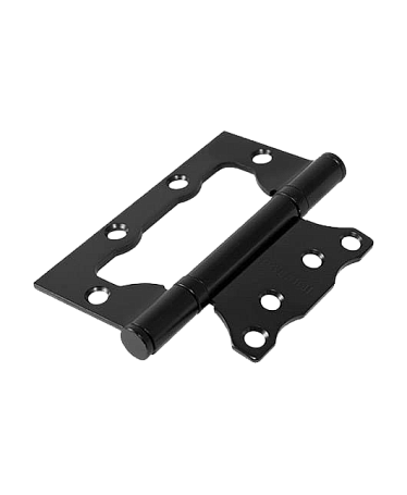 Накладные петли бабочки Петля накладная Pallini PFH 100*75*2,5 2BB MatBlack матовая черная гальваника 